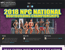 Tablet Screenshot of nationalbodybuilding.com